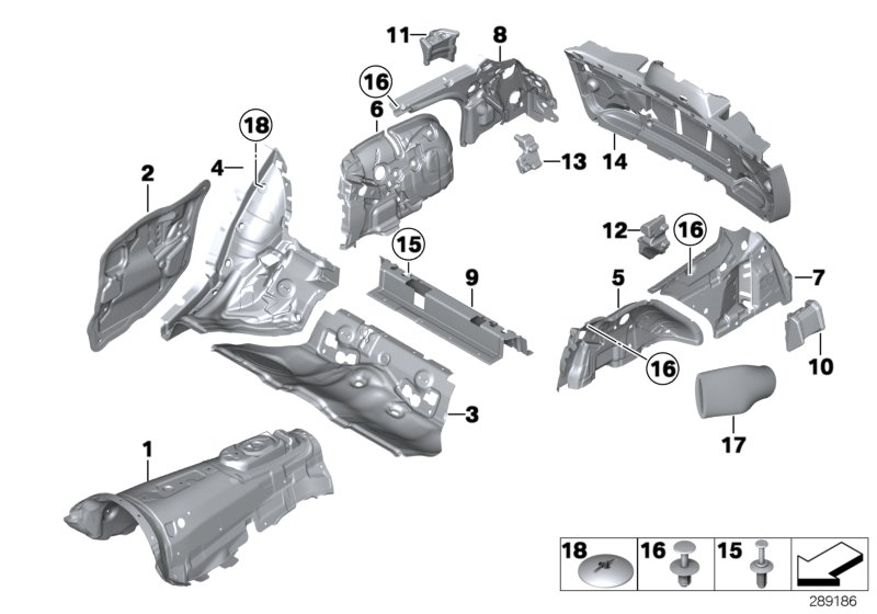 Sound insulating rear