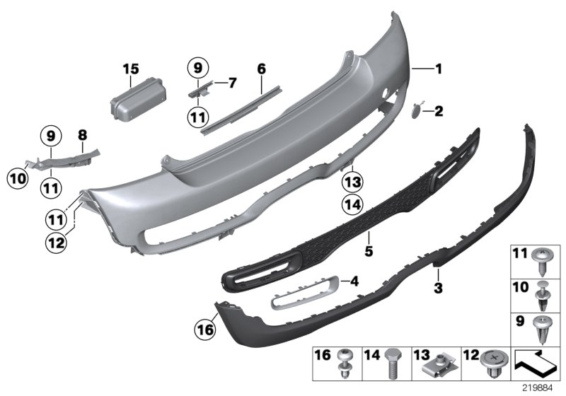 Trim panel, rear