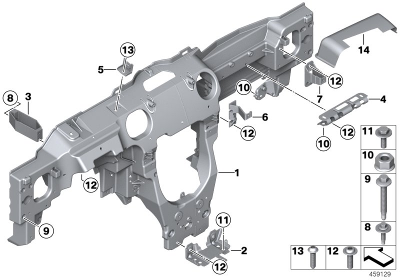 Carrier instrument panel