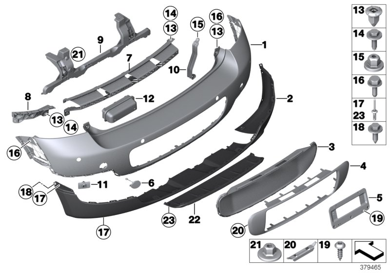 Trim panel, rear