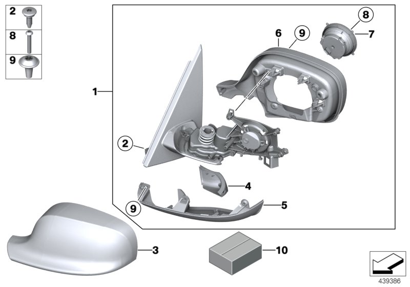 Exterior mirror (S760A)