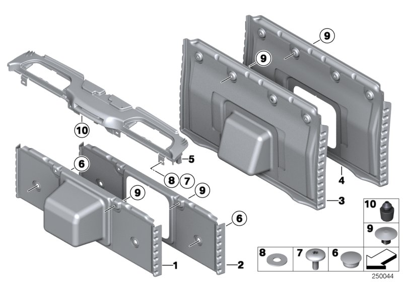 Trim panel, trunk partition