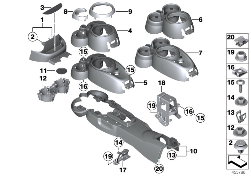 Centre console