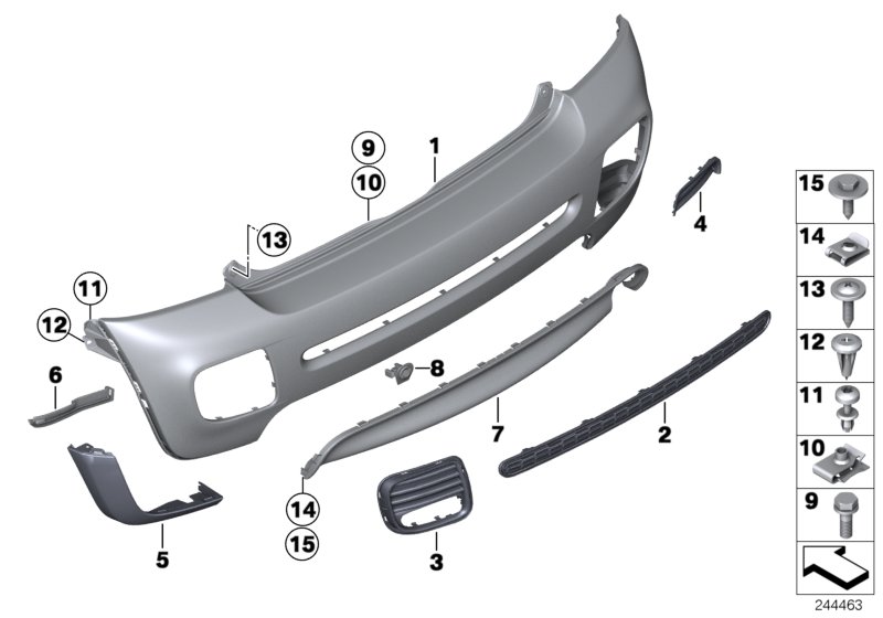 Aerokit, trim panel, rear