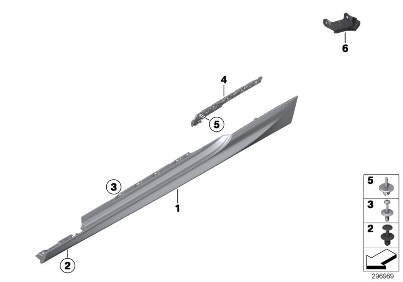 M trim, sill / wheel arch