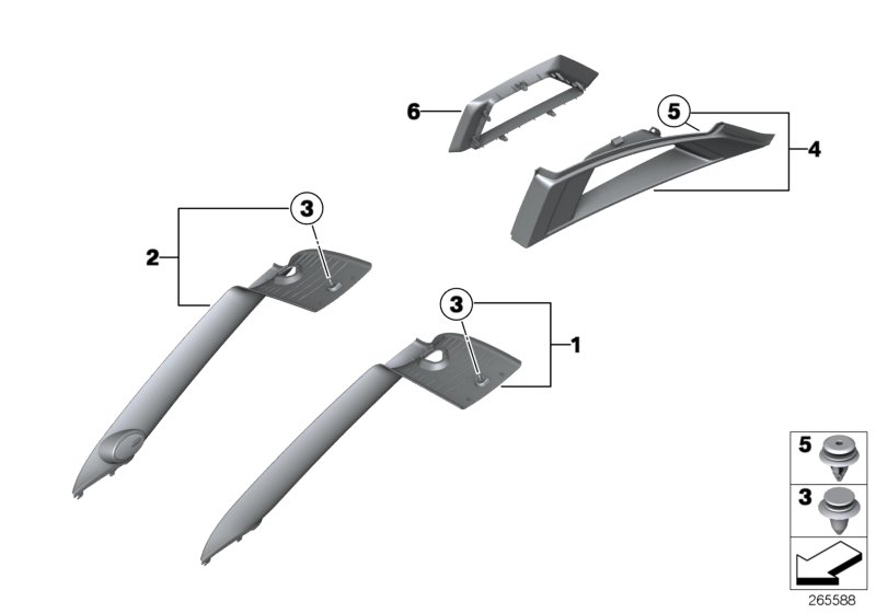Trim panel A- / B- / C-Column