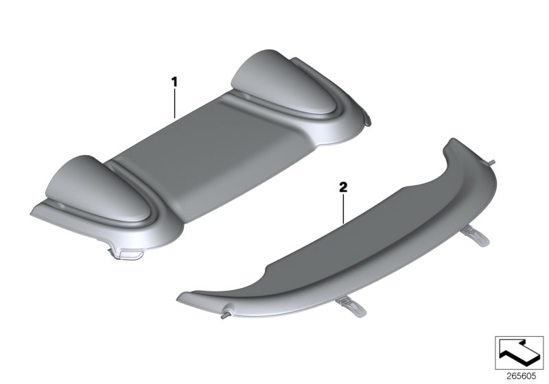 Rear window shelf