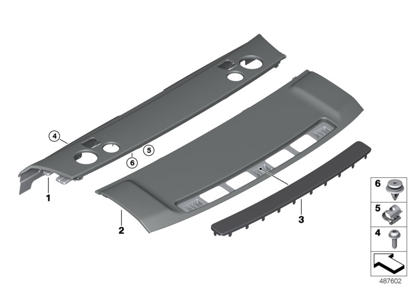 Rear window shelf