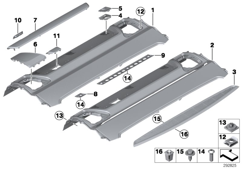 Rear window shelf