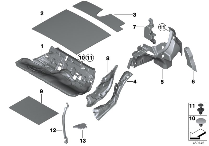 Sound insulating rear
