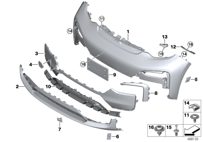 Trim panel, front
