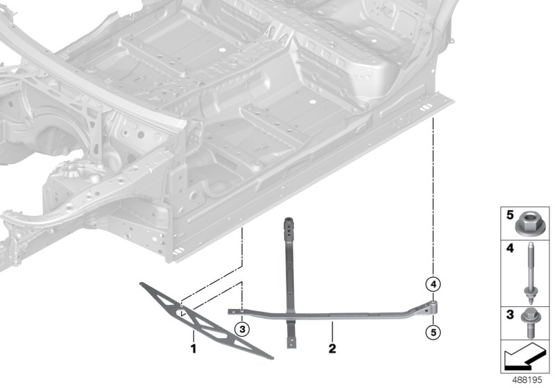 Brace for body rear end