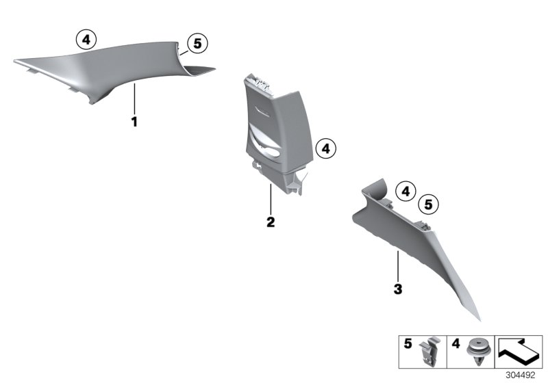 Trim panel A- / B- / C-Column