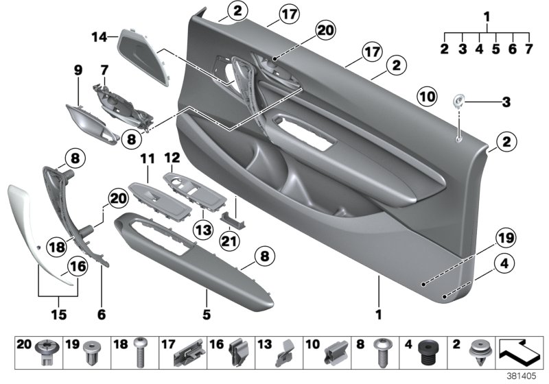 Door trim panel