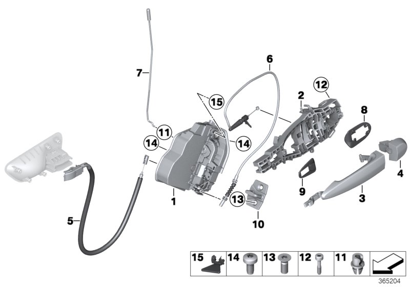 Locking system, door, rear