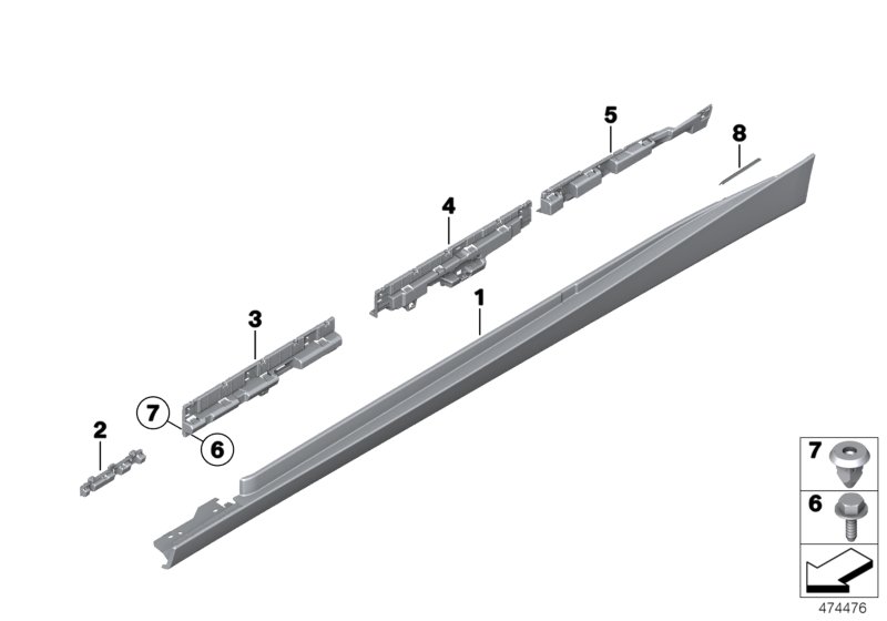 Cover door sill / wheel arch