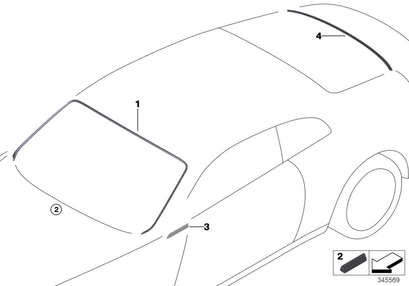 Glazing, mounting parts