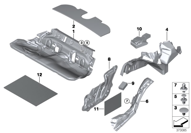 Sound insulating rear