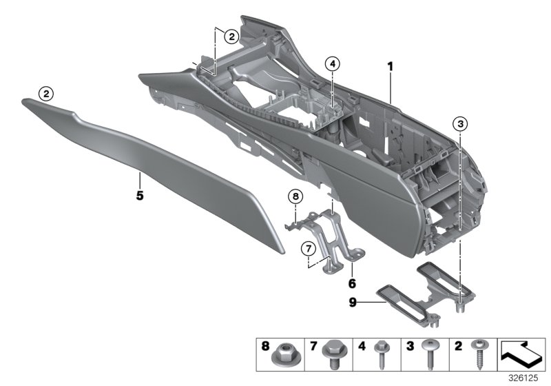 Centre console