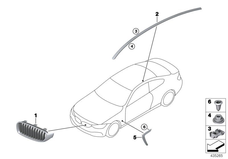 exterior trim / grille
