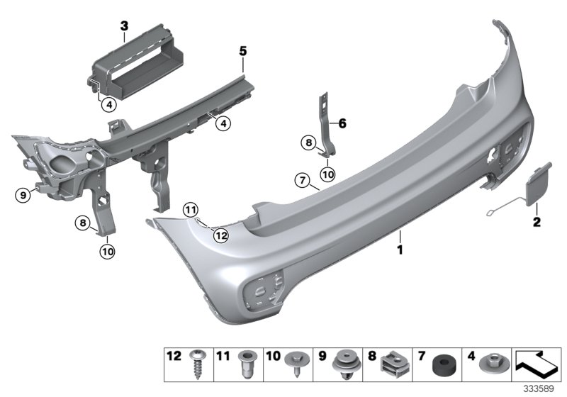Aerokit, trim panel, rear
