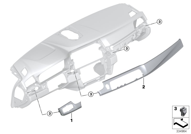 Decorative trims, instrument panel