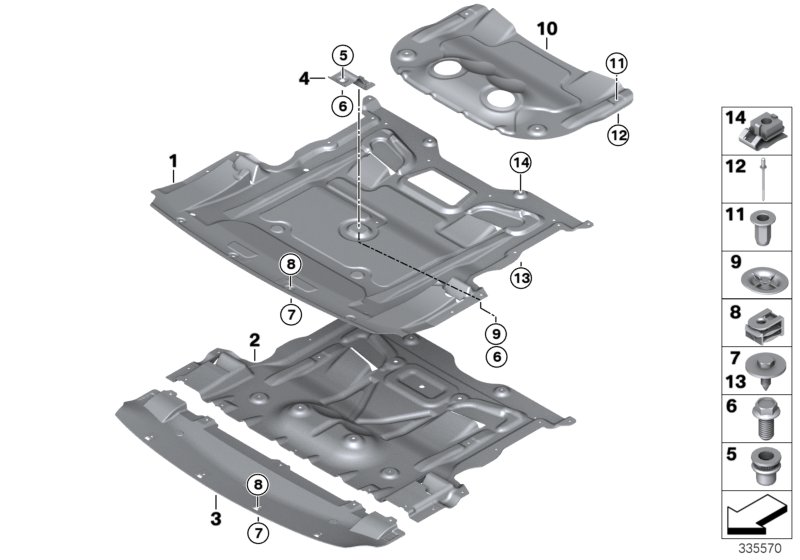 Underbonnet screen