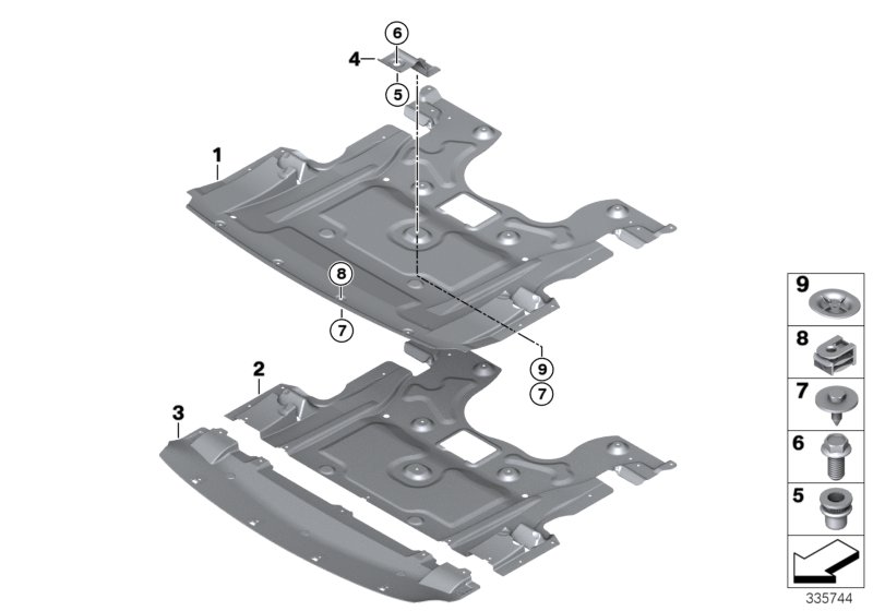 Underbonnet screen