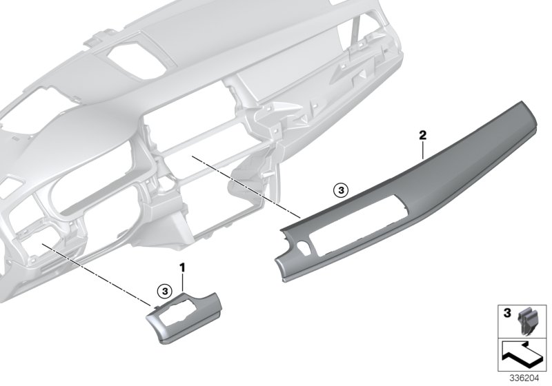 Decorative trims, instrument panel