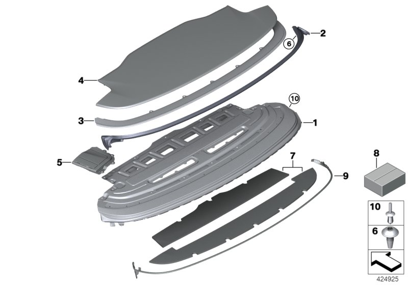 Folding top compartment lid
