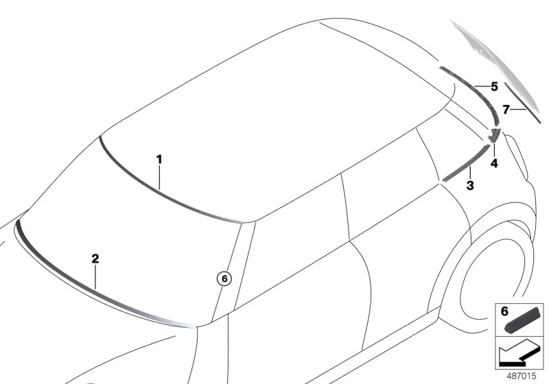 Glazing, mounting parts