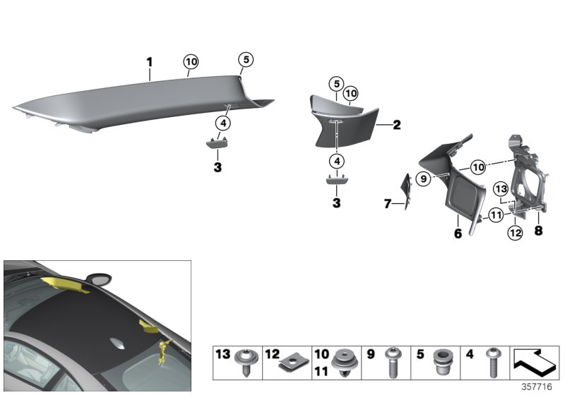 Trim panel A- / B- / C-Column