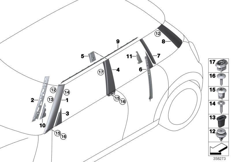 Outer trims / ornamental grille II
