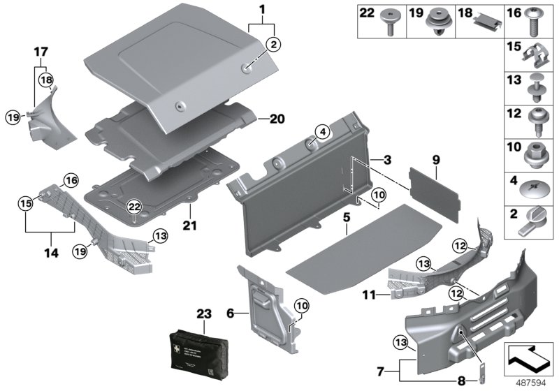 Trunk trim panel
