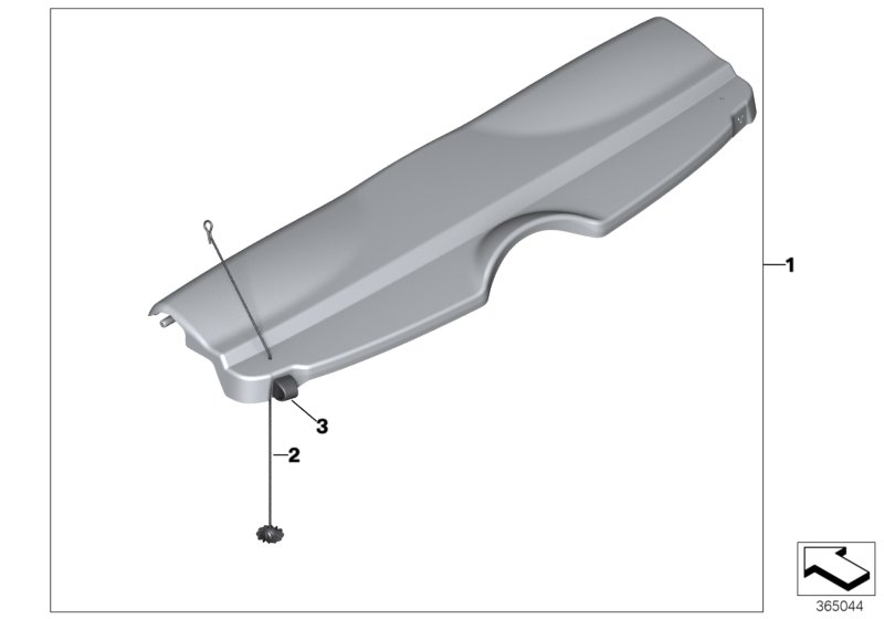 Rear window shelf