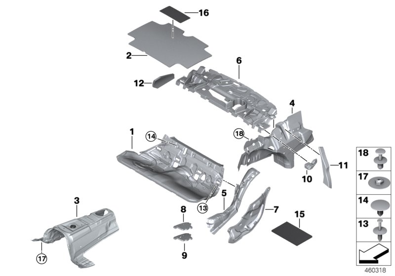 Sound insulating rear