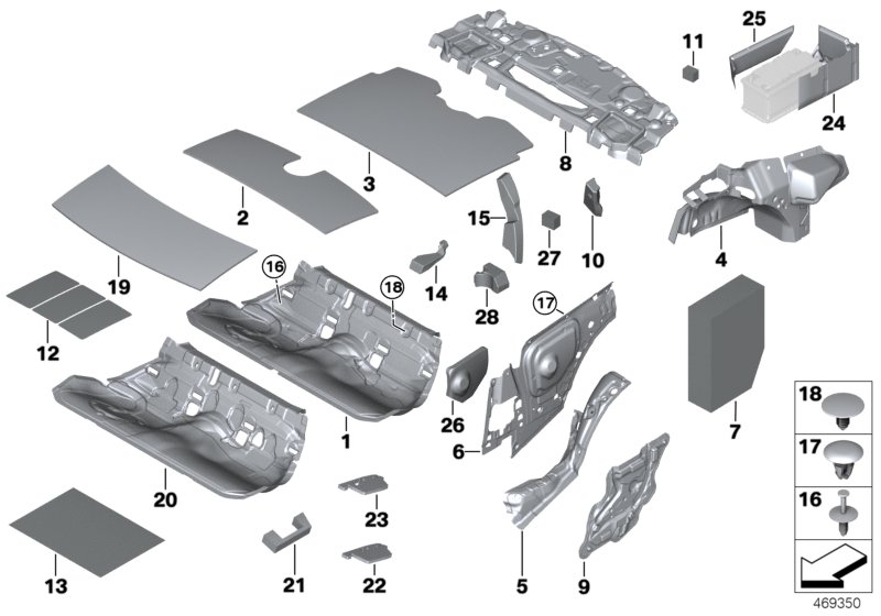 Sound insulating rear