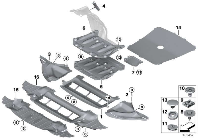 Underbonnet screen
