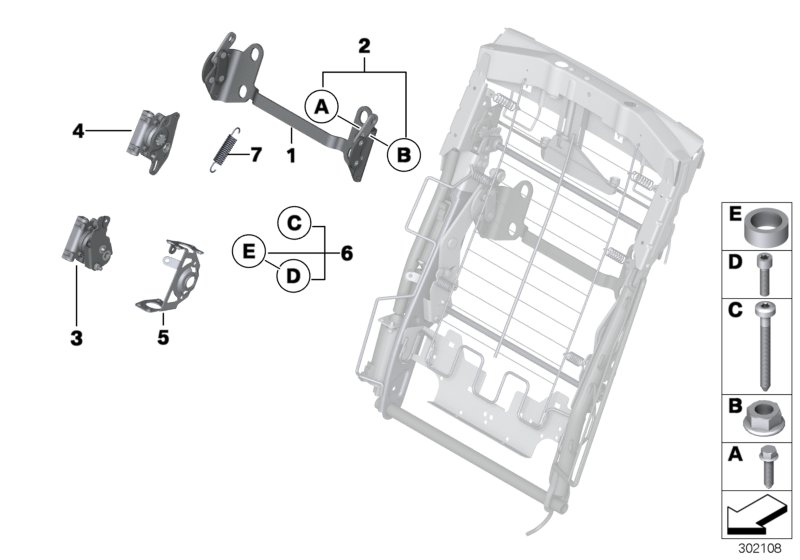 Seat, rear, electrical system and drives