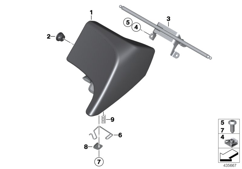 Seat-bench lock, official-use
