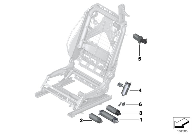 Seat, front, electrical system & drives