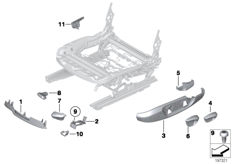 Seat front seat coverings