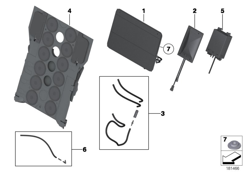 Seat, rear, lumbar