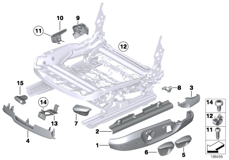 Seat front seat coverings