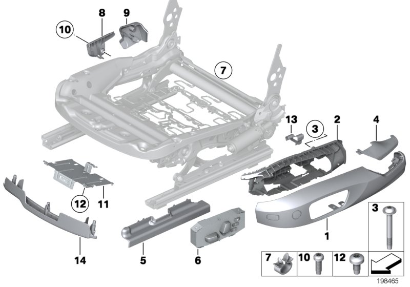 Seat front seat coverings