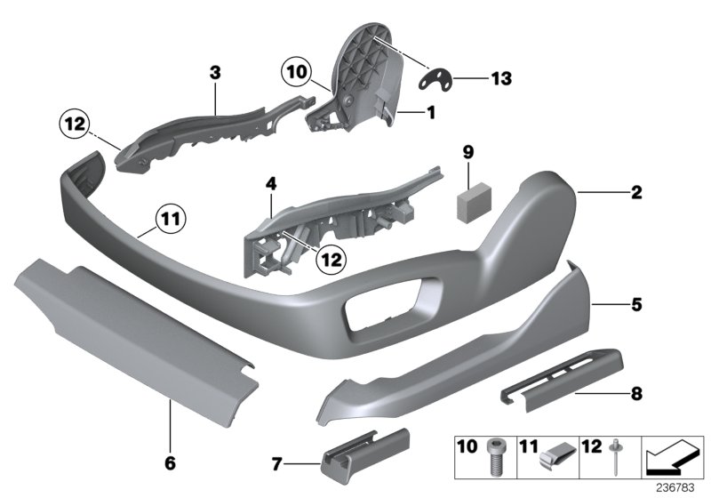 Seat front seat coverings