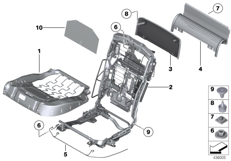 Seat, rear, seat frame, comfort seat
