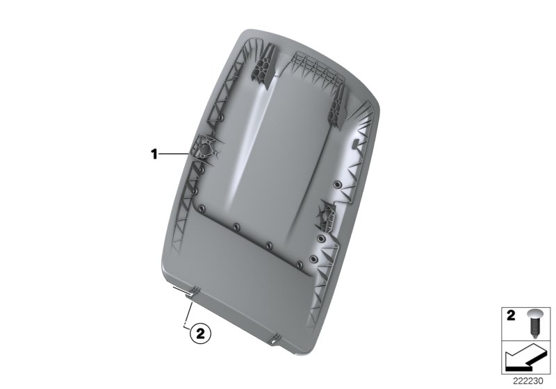 Set, front, backrest trims