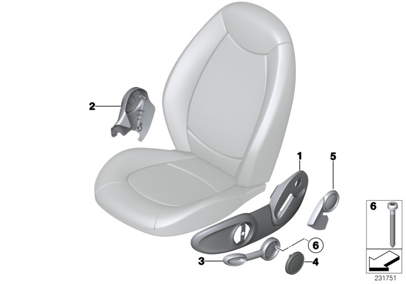 Seat front seat coverings