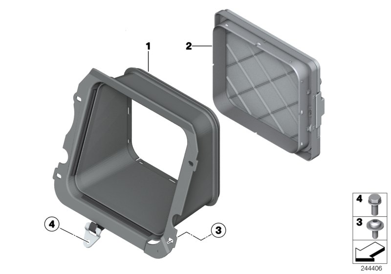 Rear seat ski bag